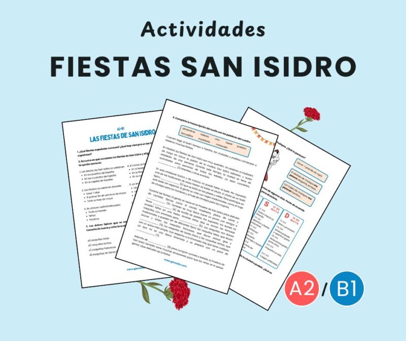 Actividades Fiestas de San Isidro A2-B1