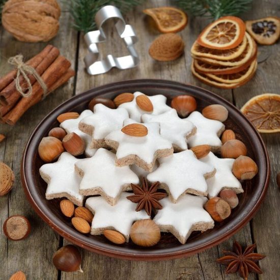 Zimtsterne, galletitas navideñas alemanas con forma de estrella