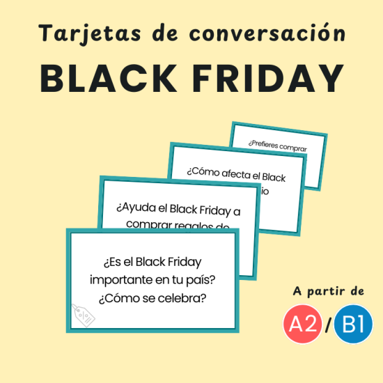 Tarjetas de conversación Black Friday